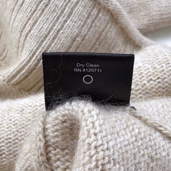 Jenni Kayne Everyday Sweater in Oatmeal Size Small Minimalist Neutral Wool Blend - Picture 9 of 11
